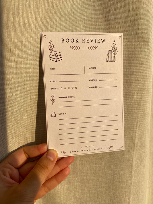 Book Review Cards
