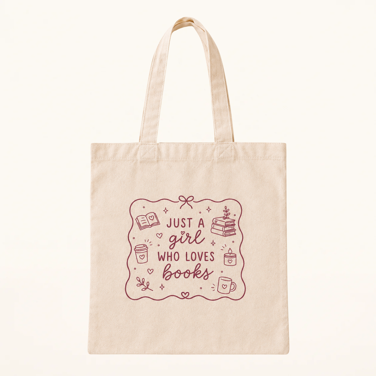 Just a Girl Who Loves Books – Stoffbeutel